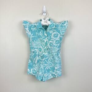Vintage Just 4 Kids Floral Beach Romper 3T